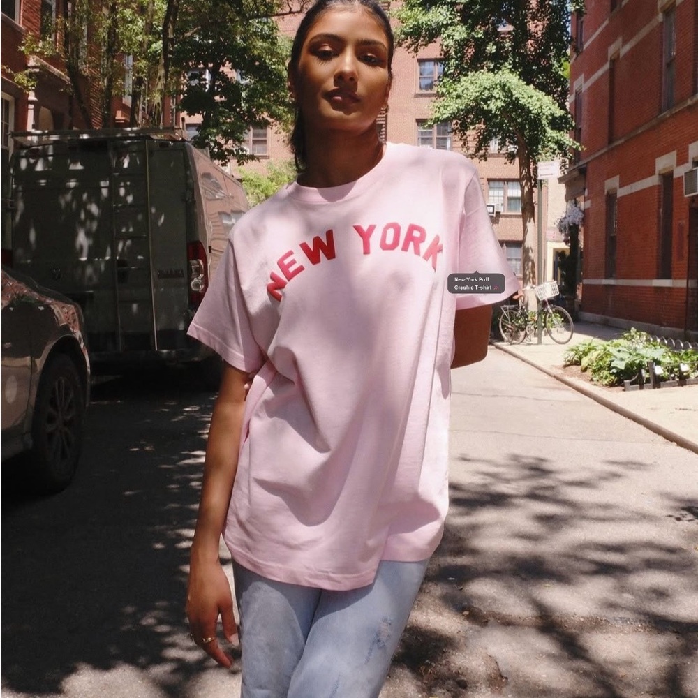New without tag Mure + Grand S Pink New York T-Shirt